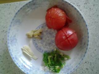 番茄炒花菜的做法步骤：3