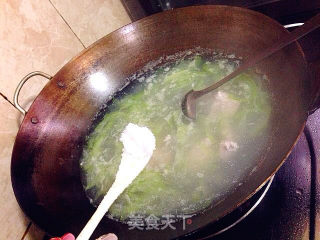 夏日餐桌肉末丝瓜蛋花汤的做法步骤：8