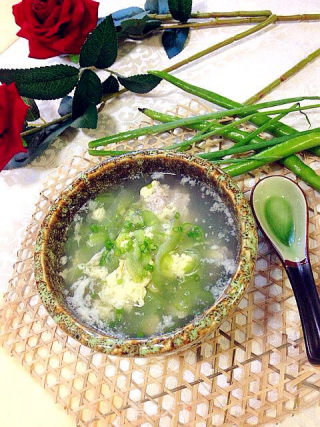 夏日餐桌肉末丝瓜蛋花汤的做法步骤：10