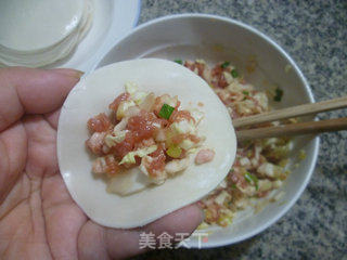 圆白菜猪肉馅锅贴的做法步骤：8