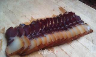 湘味下饭菜--盐菜蒸腊肉的做法步骤：2