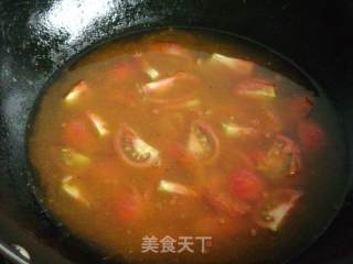 番茄蛋花汤的做法步骤：3