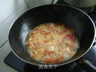 番茄蛋花汤的做法步骤：4