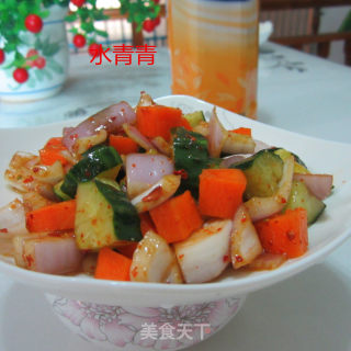 洋葱拌黄瓜的做法步骤：8