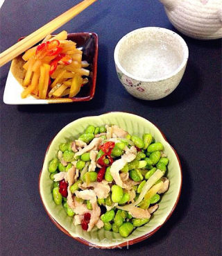 毛豆榨菜炒肉丝儿的做法步骤：14