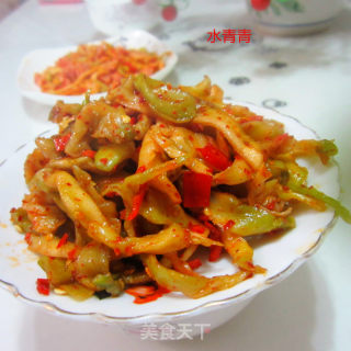 椒盐榨菜丝的做法步骤：7