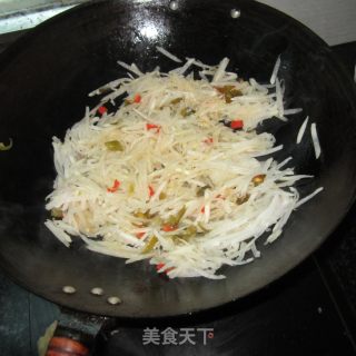 酸辣白萝卜丝的做法步骤：4