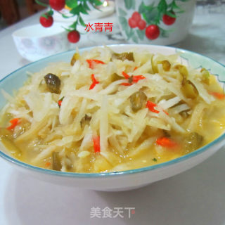 酸辣白萝卜丝的做法步骤：8