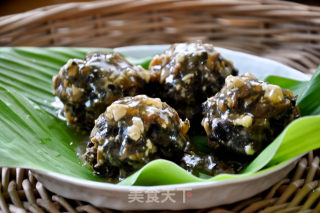 梅干菜鲜肉丸子的做法步骤：4