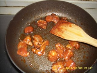 沙爹鸡肉炒茭瓜的做法步骤：5