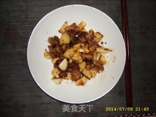 沙爹鸡肉炒茭瓜的做法步骤：8