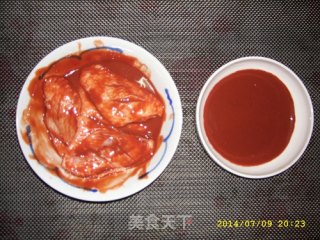 胭脂鸡翅的做法步骤：3