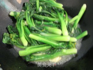 蒜末菜心的做法步骤：4