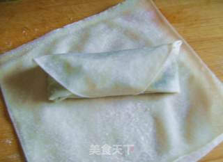 紫苏春卷的做法步骤：6