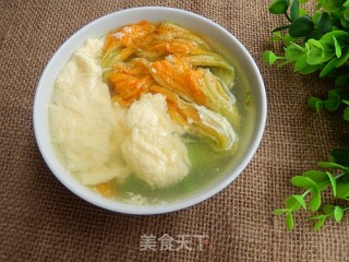 南瓜花蛋汤的做法步骤：12