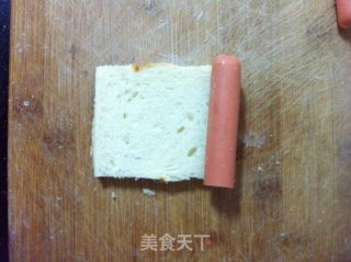 火腿土司卷的做法步骤：6