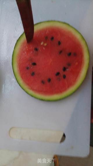 多彩琼脂西瓜杯（八人午后甜品量）的做法步骤：2