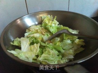 蒜香包菜的做法步骤：4