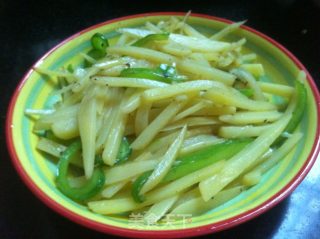 青椒土豆丝的做法步骤：7