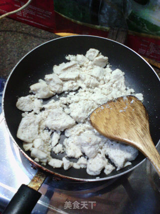豆渣素肉松的做法步骤：4