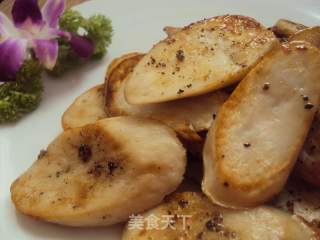 黑胡椒香煎杏鲍菇的做法步骤：8