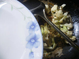 里脊肉梅干菜炒花菜的做法步骤：6
