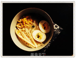 虾仁拉面的做法步骤：7