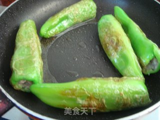 酿肉版虎皮青椒的做法步骤：5