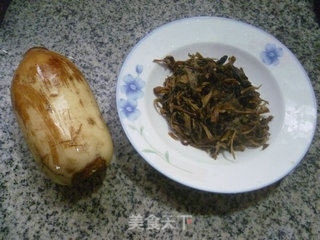 梅干菜炒莲藕的做法步骤：1