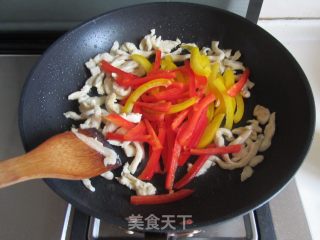 彩椒鸡丝的做法步骤：6