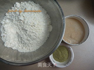 香豆粉花卷的做法步骤：1