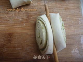 香豆粉花卷的做法步骤：9