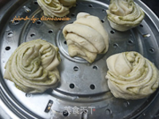 香豆粉花卷的做法步骤：10