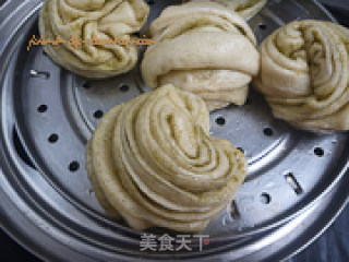 香豆粉花卷的做法步骤：12