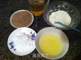 芝麻薄脆饼的做法步骤：1
