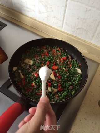 豇豆末炒牛肉末的做法步骤：7