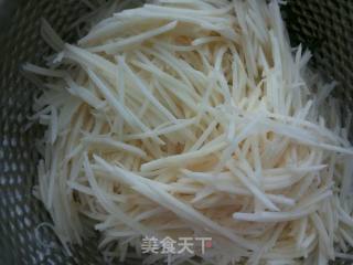 香酥土豆丝饼的做法步骤：2