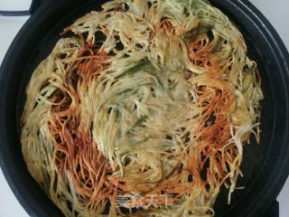 香酥土豆丝饼的做法步骤：6
