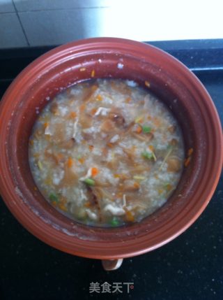 香菇鸡肉粥的做法步骤：12