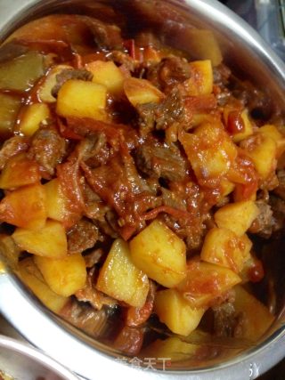 西红柿土豆炖牛肉的做法步骤：8