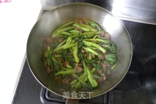 牛肉炒油菜的做法步骤：6