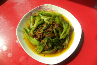 牛肉炒油菜的做法步骤：7