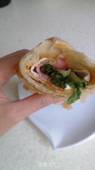 健康手抓饼的做法步骤：17