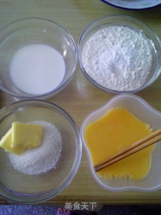 蜜红豆司康的做法步骤：1