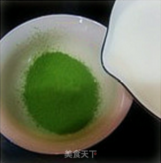抹茶布丁的做法步骤：4