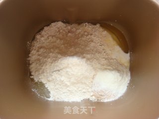 全麦苹果馅面包（面包机版）的做法步骤：13