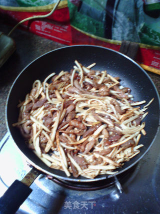 肉丝茭白的做法步骤：10
