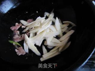 茭白炒肉片的做法步骤：5