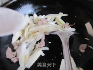 茭白炒肉片的做法步骤：6