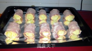 快手晚餐——培根奶酪土豆卷的做法步骤：7